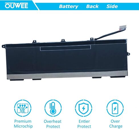 بطارية كمبيوتر محمول OUWEE VX04XL متوافقة مع HP Zbook 15 G5 G6 2YW99AV 2YX00AV 2ZC40EA 2ZC41EA 3AX02AV 3AX04AV 4QH14EA 5KY99AV Serie HSTNN-IB8F 4ME79AA HSN-Q13C L05766-855 L06302-1C1 15.4 الخامس 90 واط ساعة in Saudi Arabia