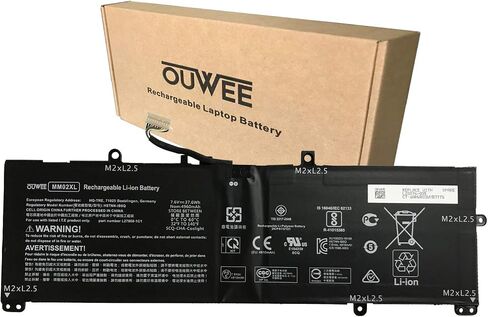 بطارية كمبيوتر محمول OUWEE VX04XL متوافقة مع HP Zbook 15 G5 G6 2YW99AV 2YX00AV 2ZC40EA 2ZC41EA 3AX02AV 3AX04AV 4QH14EA 5KY99AV Serie HSTNN-IB8F 4ME79AA HSN-Q13C L05766-855 L06302-1C1 15.4 الخامس 90 واط ساعة in Saudi Arabia