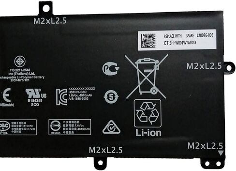 بطارية كمبيوتر محمول OUWEE VX04XL متوافقة مع HP Zbook 15 G5 G6 2YW99AV 2YX00AV 2ZC40EA 2ZC41EA 3AX02AV 3AX04AV 4QH14EA 5KY99AV Serie HSTNN-IB8F 4ME79AA HSN-Q13C L05766-855 L06302-1C1 15.4 الخامس 90 واط ساعة in Saudi Arabia
