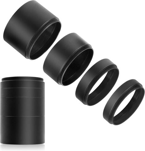 Astromania 2 Inch Telescope Extension Tube Kit with M48 Thread 8/10/20/30mm | Metal Telescope Photo Adapter, Telescope Accessories Solve Focusing, Fit Camera & Astronomy Telescopes, For Astrophotography in Saudi Arabia