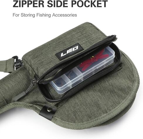 Lixada Fly Fishing Rod Case,Portable Fishing Tackle Bag,Canvas Fishing Pole Storage Bag Fly Rods Reels Durable Carry Case in Saudi Arabia