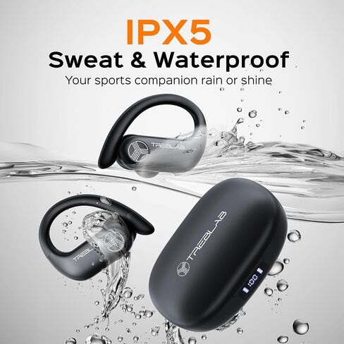 TREBLAB X3-Pro Earbuds Wireless Bluetooth, Earhook IPX5 12H Powerbank in Kuwait