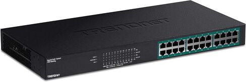 مفتاح جيجابايت PoE + 24 منفذ من تريند نت، TPE-TG240G، 24 × جيجابت PoE+ منافذ، 370 وات، سعة مفتاح 48 جيجا بايت في الثانية، مجموعة تثبيت الرف متضمنة، مفتاح شبكة إيثرنت، معدن، حماية مدى الحياة in Saudi Arabia