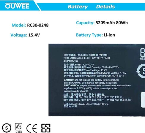 بطارية كمبيوتر محمول OUWEE PG03XL متوافقة مع HP Spectre X360 15 AP011DX 15-AP000 AP000NA AP000NF AP000NX Series PGO3XL 831532-421 831532-422 831758-005 HSTNN-LB7C 11.55V 65Wh 5680mAh (الشكل- ب) in Saudi Arabia