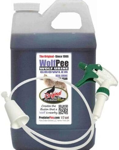 PredatorPee 100% Wolf Urine - Territorial Marking Scent - Creates Illusion That Wolf is Nearby in Saudi Arabia