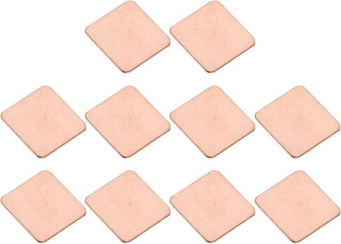 DMiotech 5 Pack 15 x 15 x 0.1mm مجموعة وسادة نحاسية حرارية IC رقائق غرفة تبريد تبريد الرقائق لتبريد الكمبيوتر المحمول in Kuwait