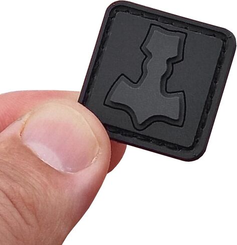 Mjolnir Blackout Ranger Eye Thor Hammer Norse Viking PVC Rubber Hook in Saudi Arabia
