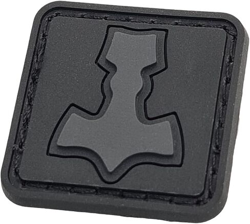 Mjolnir Blackout Ranger Eye Thor Hammer Norse Viking PVC Rubber Hook in Saudi Arabia