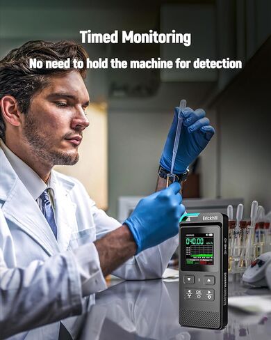 ERICKHILL عداد جيجر المحمول، كاشف الإشعاع النووي، القياس في الوقت الحقيقي وتسجيل الجرعة التراكمية in Kuwait