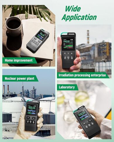 ERICKHILL عداد جيجر المحمول، كاشف الإشعاع النووي، القياس في الوقت الحقيقي وتسجيل الجرعة التراكمية in Kuwait