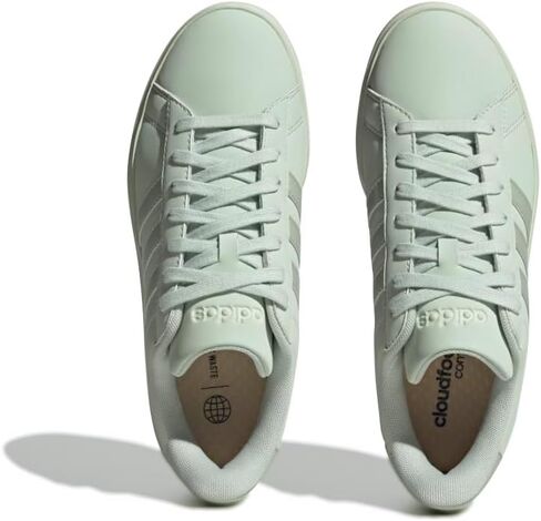 حذاء التنس Grand Court 2.0 للسيدات من adidas (أخضر كتان/أخضر كتان/أخضر كتان، 8.5) in Saudi Arabia