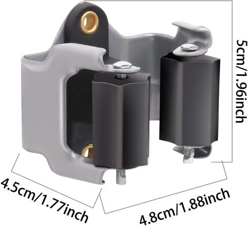 3-H Mop and Broom Holder Wall Mount 4 Pack,Broom Holder Wall Mount,Broom Holder for Garage Garden Shed Storage System Laundry Room Home Kitchen Organization up to 1.45 Inch in Saudi Arabia
