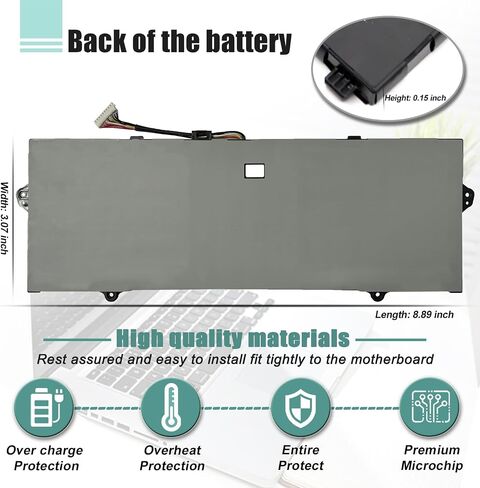 BOWEIRUI AA-PBUN3AB AA-PBUN3QB استبدال بطارية الكمبيوتر المحمول المتوافقة مع Samsung Notebook 5 NP550XTA-K0 NP550XTA-K01US NP530E5M NP740U NP740U3L NP740U5L NP730QAA Odyssey NP800G5M Series 11.4V 43Wh in Saudi Arabia