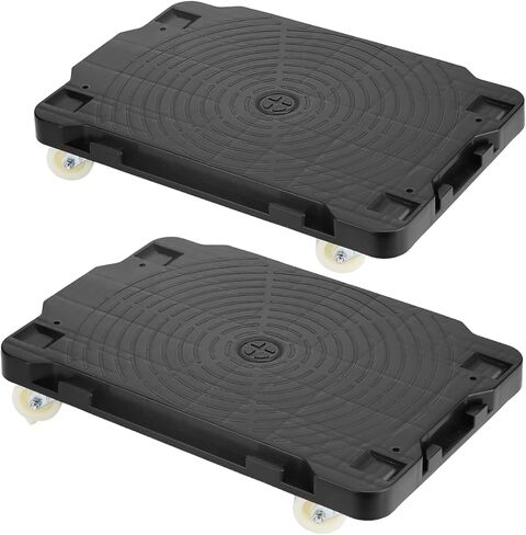 2 Packs Furniture Dolly Cart - Perfect Furniture Movers, Portable Trolley Cart with Wheels, Moving Dolly with 500lbs Capacity - Mini Hand Truck with 2 Ropes, Black in Kuwait