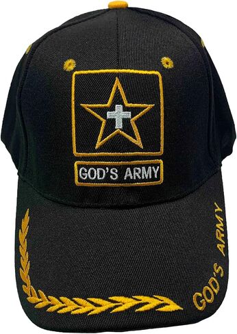 God's Army | Soldier Caps | Baseball Caps for Men | One Size Adjustable Velcro Strap | Christian Hats Gifts for Men and Women in Saudi Arabia