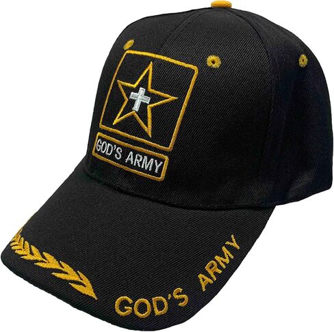 God's Army | Soldier Caps | Baseball Caps for Men | One Size Adjustable Velcro Strap | Christian Hats Gifts for Men and Women in Saudi Arabia