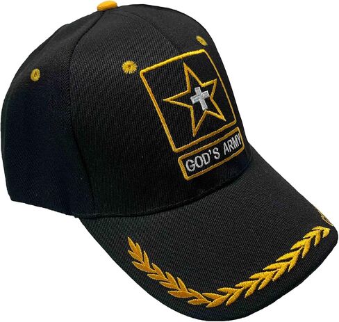 God's Army | Soldier Caps | Baseball Caps for Men | One Size Adjustable Velcro Strap | Christian Hats Gifts for Men and Women in Saudi Arabia