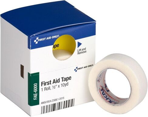 شريط الإسعافات الأولية من شركة First Aid Only, Inc FAE6000، مقاس 1/2 بوصة × 10 ياردة، أبيض in Saudi Arabia