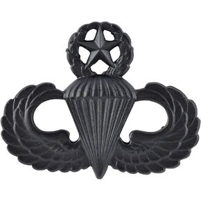 MEDALS OF AMERICA EST. 1976 Army Master Parachute Badge Full Size Black Finish
