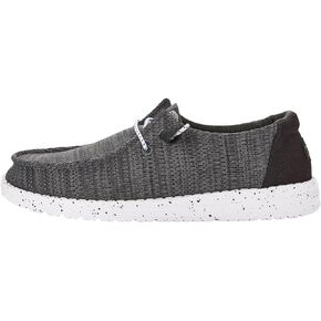 Hey Dude Women's Wendy Sport Mesh Black Size W10 | Women's Shoes | Women's Slip On Loafers | Comfortable & Light-Weight