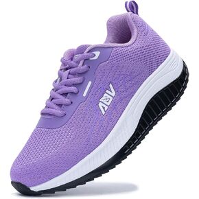 QAUPPE Walking Shoes for Women Arch Support Wide Platform Sneakers Lightweight Plantar Fasciitis Foot Pain Relief Tennis Shoes