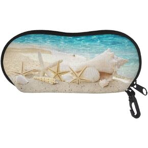 Babrukda Glasses Case Sunglasses Case Organizer Soft Eyeglass Case with Clip