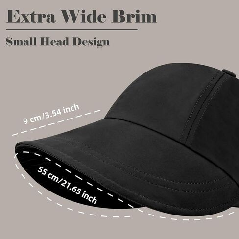 واقي من الشمس بحافة واسعة من يونشيك، قبعات صيفية خفيفة الوزن للنساء، قبعة سفر جافة قابلة للطي مع مشبك تعليق للقناع in Kuwait