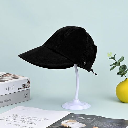 واقي من الشمس بحافة واسعة من يونشيك، قبعات صيفية خفيفة الوزن للنساء، قبعة سفر جافة قابلة للطي مع مشبك تعليق للقناع in Kuwait