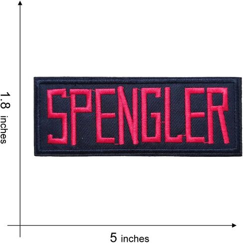 KLORIZ Ghostbuster Spengler Tag Name Set Iron on Patch Halloween Cosplay Applique Accessories Gift for Kids (Spengler) in Saudi Arabia