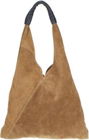 Girly HandBags Womens Italian Genuine Suede V Shape Small Top Handle Bag in Saudi Arabia