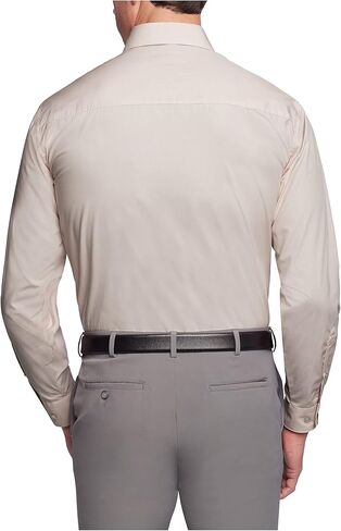 Unlisted by Kenneth Cole mens Regular Fit Solid Dress Shirt, Almond, 18 -18.5 Neck 34 -35 Sleeve XX-Large US in Saudi Arabia
