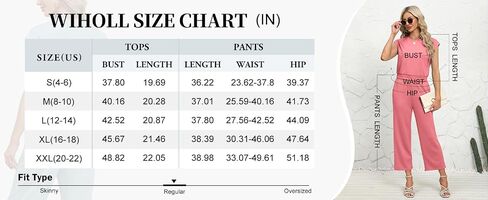 WIHOLL Two Piece Outfits for Women Summer Lounge Sets Cap Sleeve Top Wide Leg Pants Set Casual in Saudi Arabia