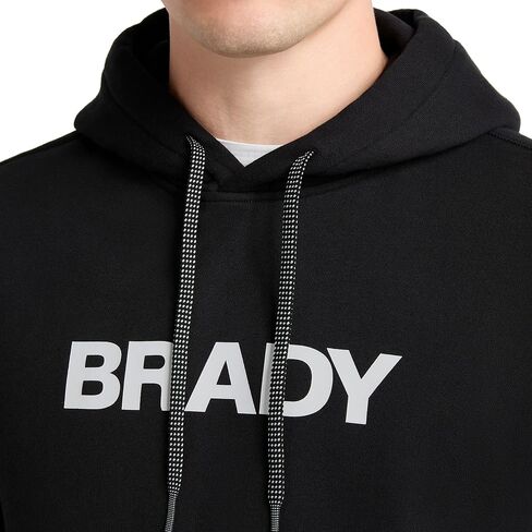 BRADY Men's Cotton Fleece Wordmark Hoodie, Ink in Saudi Arabia