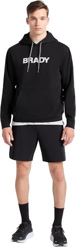 BRADY Men's Cotton Fleece Wordmark Hoodie, Ink in Saudi Arabia