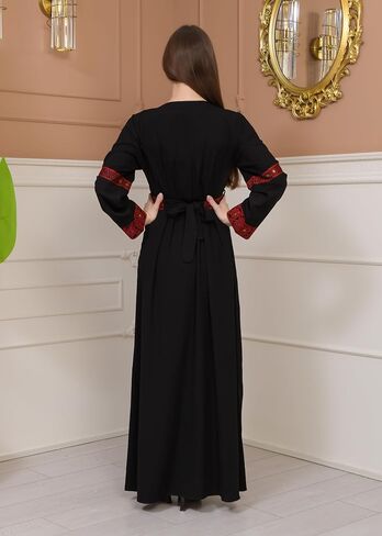 ARAB ATEEK For Womens Abayas Embroidered Thobe For Women Abayas For All Occasions Holidays & Celebrations Embroidered Detail in Saudi Arabia