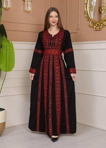 ARAB ATEEK For Womens Abayas Embroidered Thobe For Women Abayas For All Occasions Holidays & Celebrations Embroidered Detail in Saudi Arabia