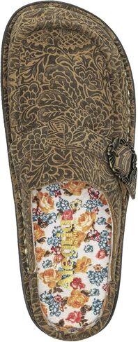 Alegria Women's Brigid Leather Moc Toe Open Back Clog With Heel Cup in Saudi Arabia