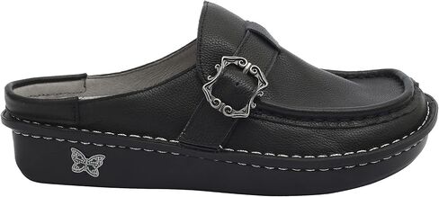 Alegria Women's Brigid Leather Moc Toe Open Back Clog With Heel Cup in Saudi Arabia