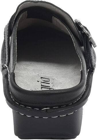Alegria Women's Brigid Leather Moc Toe Open Back Clog With Heel Cup in Saudi Arabia