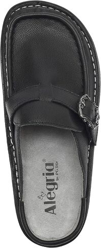 Alegria Women's Brigid Leather Moc Toe Open Back Clog With Heel Cup in Saudi Arabia