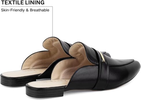 MUSSHOE Mules for Women - Suede Slip On Backless Loafers with Cushioned Insole and Non-Slip Sole, Pointed Toe Flats for Office Work Business Casual in Saudi Arabia