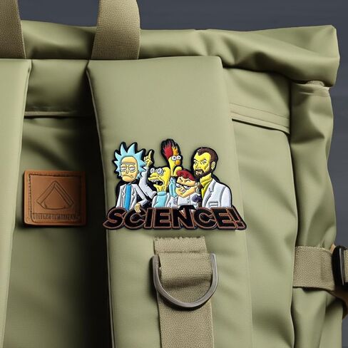 Festi Daze Men of Science Enamel Pin | Show your Love for Science and Pop Culture Cartoons | Funny Enamel Pins Science Gifts | Cool Pins for Science Nerds | Science Pins for Backpacks, Hats & More in Saudi Arabia