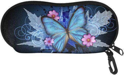 Babrukda Glasses Case Sunglasses Case Organizer Soft Eyeglass Case with Clip in Saudi Arabia