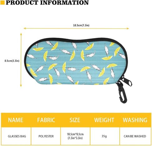 Babrukda Glasses Case Sunglasses Case Organizer Soft Eyeglass Case with Clip in Saudi Arabia