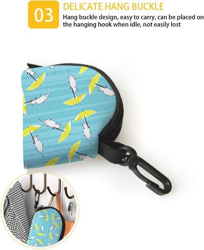 Babrukda Glasses Case Sunglasses Case Organizer Soft Eyeglass Case with Clip in Saudi Arabia