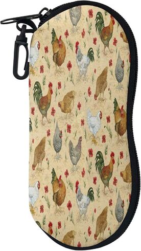 Babrukda Glasses Case Sunglasses Case Organizer Soft Eyeglass Case with Clip in Saudi Arabia