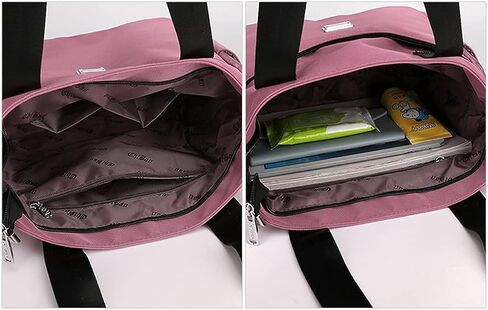 حقيبة كتف نسائية من النايلون من YXQSED، حقيبة هوبو من النايلون مقاومة للماء وحقيبة حمل متعددة الجيوب وحقيبة يد كبيرة in Kuwait