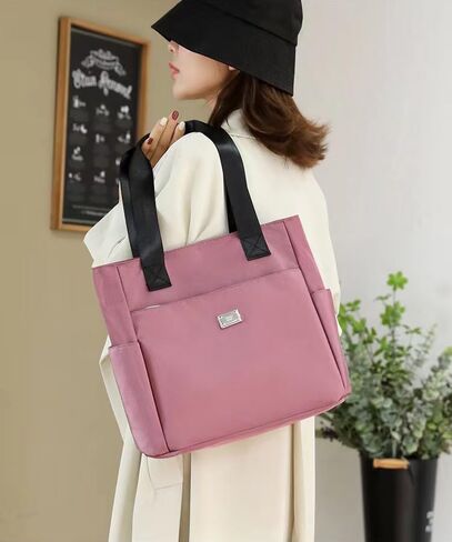 حقيبة كتف نسائية من النايلون من YXQSED، حقيبة هوبو من النايلون مقاومة للماء وحقيبة حمل متعددة الجيوب وحقيبة يد كبيرة in Kuwait