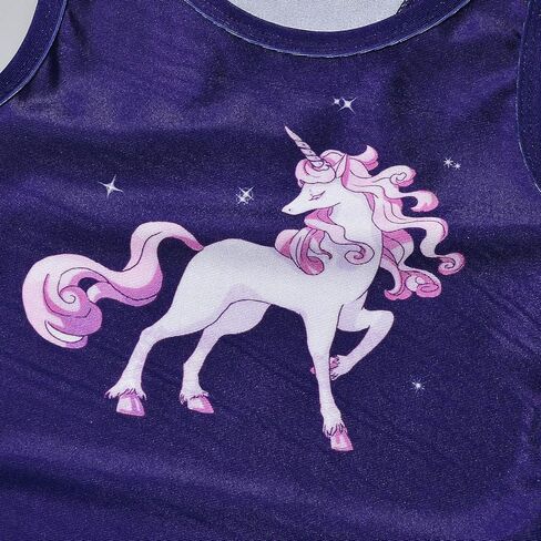 ملابس سباحة Jxstar للفتيات مكونة من قطعتين لباس سباحة حورية البحر يونيكورن تانكيني in Kuwait