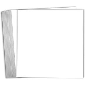 Hamilco White Cardstock Scrapbook Paper 12x12 Heavy Weight 100 lb Cover Card stock – 25 Pack